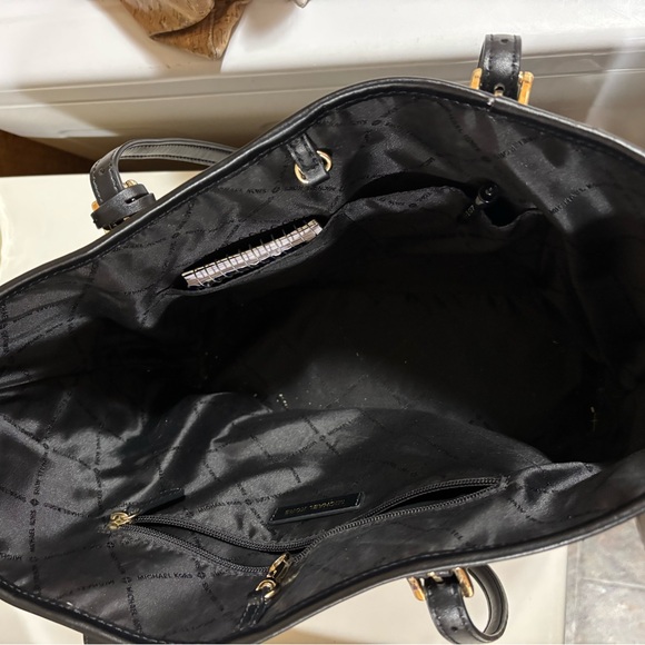 Michael Kors Black and Brown Logo Tote Bag - Picture 3 of 3